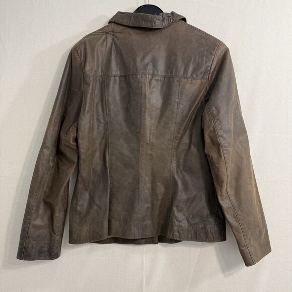 Vintage Leather Shop Argentina Women’s Brown Jacket Size 2 - Picture 2 of 14